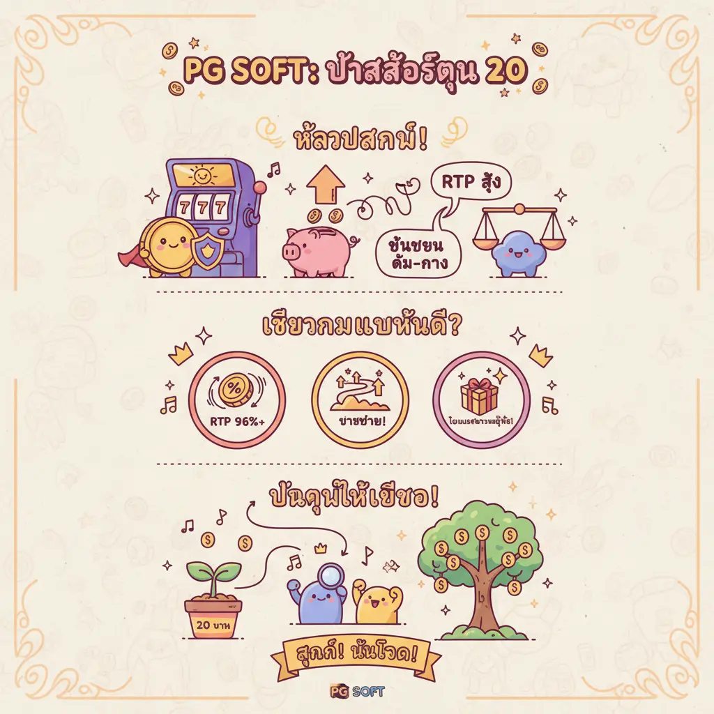 วิธี ปั่นสล็อตทุน 20 - PG SOFT
